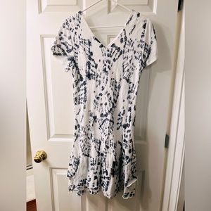 Charlie B Cap Sleeve Printed Dress, Cloud